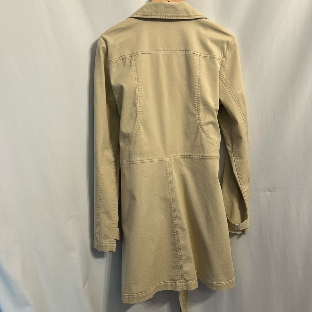 Patagonia Organic Cotton Tan Trench Coat Size Large - Picture 2 of 5